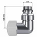 Набор термостатический трехосевой Royal Thermo Design Pro 15мм М30х1,5 (Хром)
